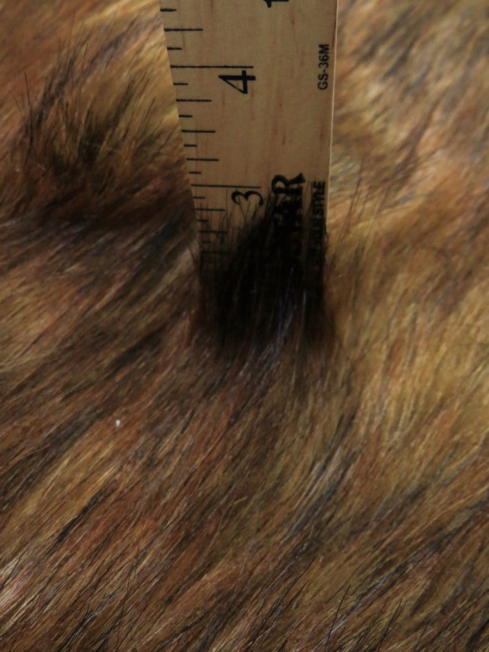 Bonded Honey Wolf Faux Fur Fabric / Sold by the Yard