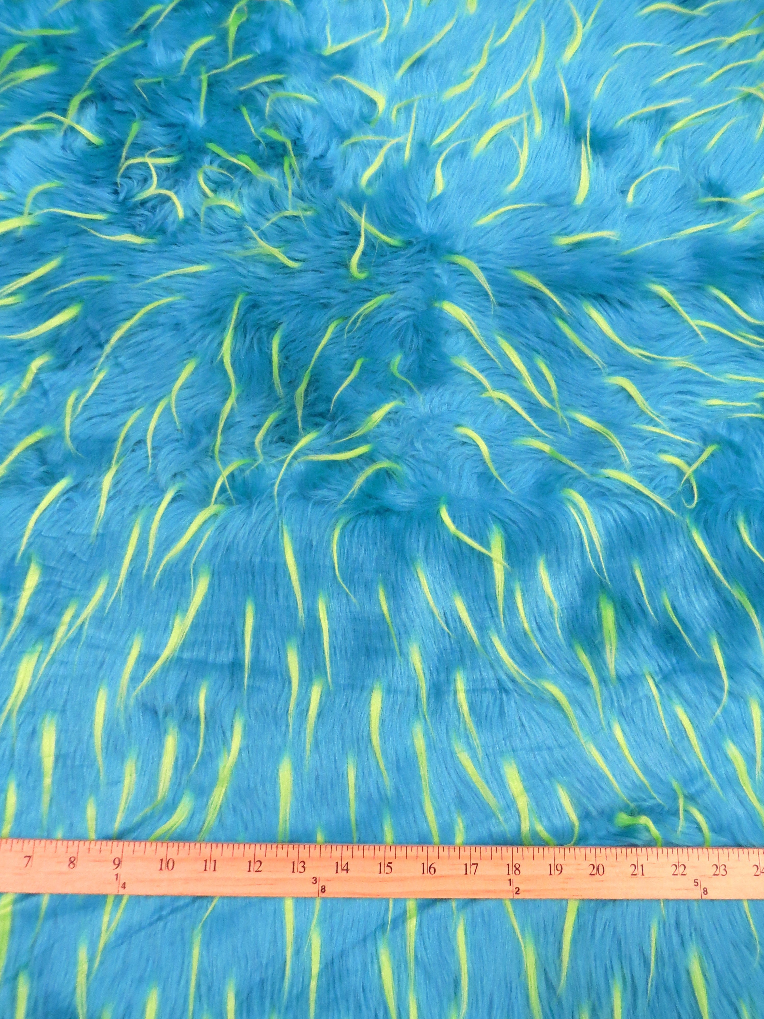 2 and 3 Tone Spiked Shaggy Long Pile Faux Fur Fabric / Sold by The Yard