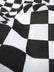 Poly Cotton Printed Fabric Square Checkered / Pink/White / Sold By The Yard