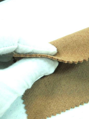 Solid Japanese Melton Wool  - Tan(Japan Fuji Seiju) - By The Yard - 0