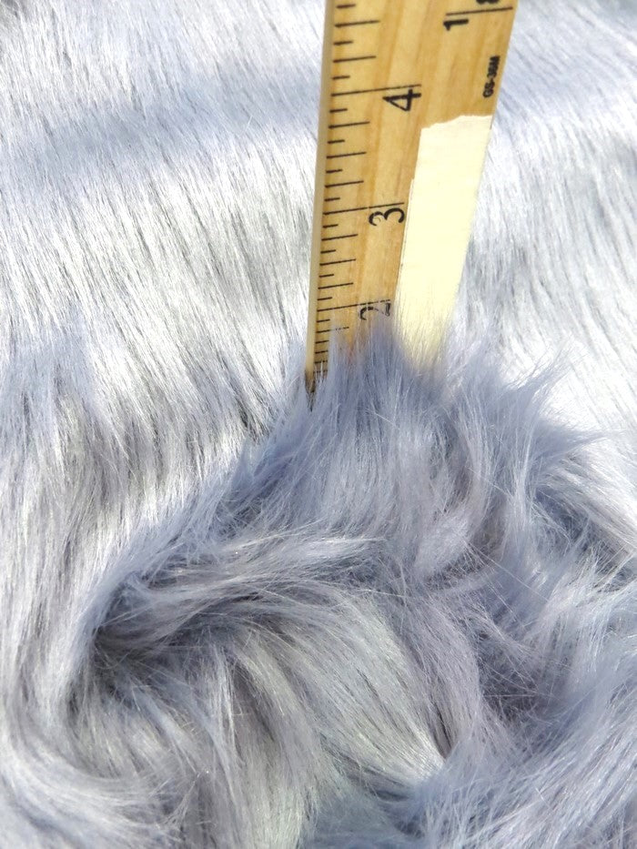 Tangerine Solid Shaggy Long Pile Faux Fur Fabric / Sold By The Yard (Closeout)