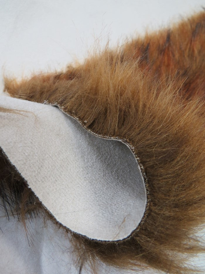 Bonded Honey Wolf Faux Fur Fabric / Sold by the Yard