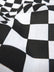Poly Cotton Printed Fabric Square Checkered / Black/Red / Sold By The Yard