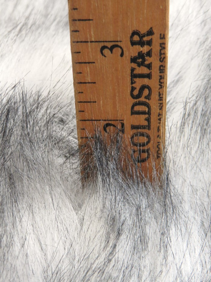 Silver Neo Wolf Anti-Shed Animal Faux Fur / Sold by the Yard
