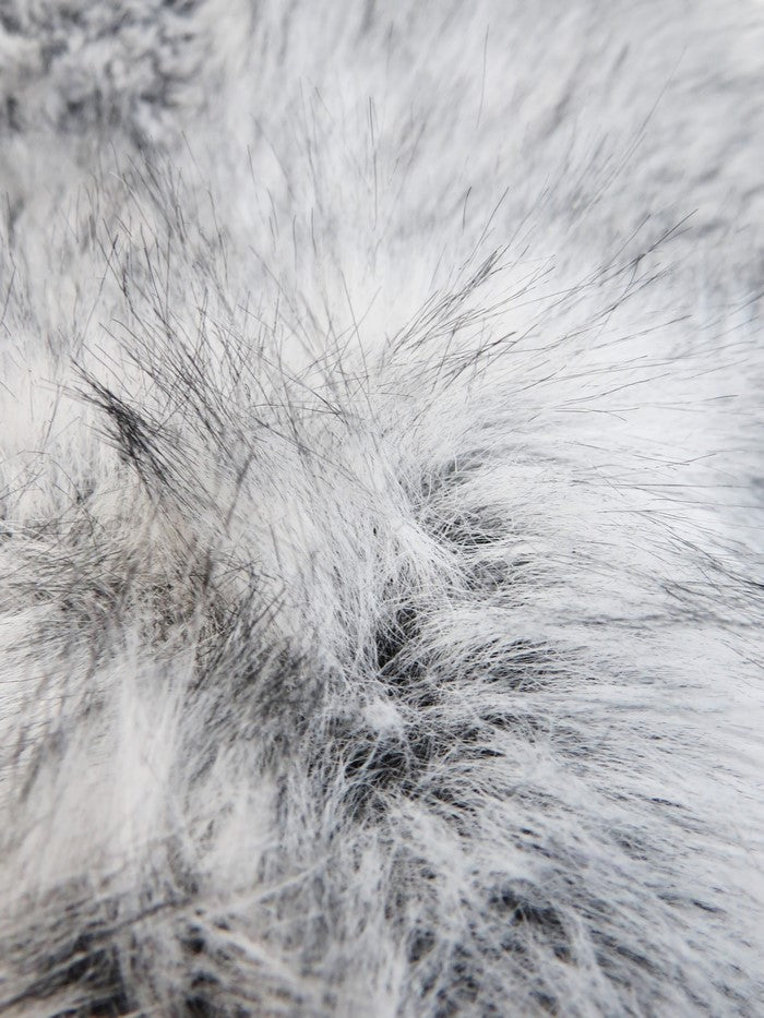 Silver Neo Wolf Anti-Shed Animal Faux Fur / Sold by the Yard