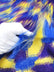 3 Tone Rainbow Shaggy Long Pile Faux Fur Fabrics / Sold by The Yard