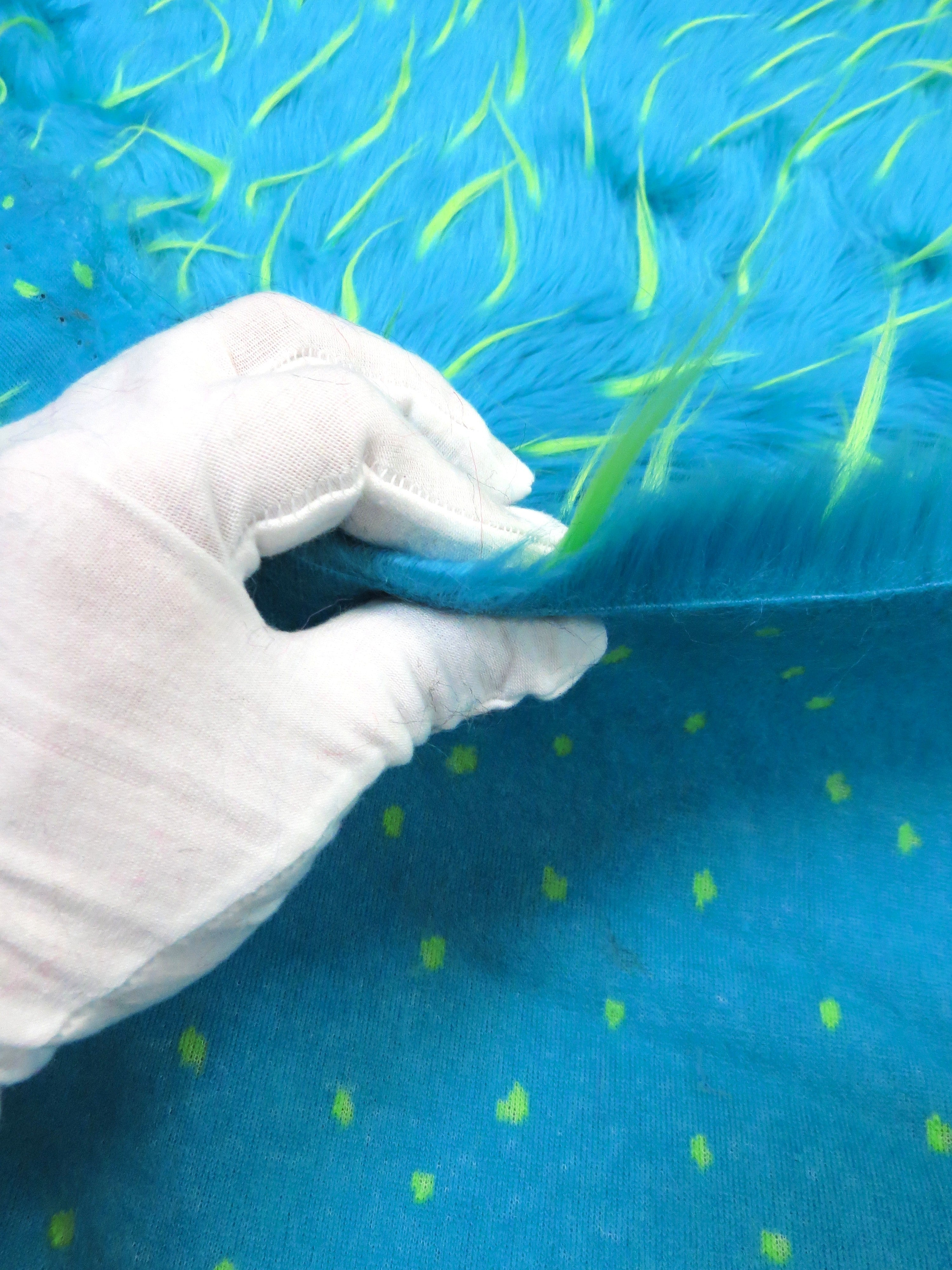 2 and 3 Tone Spiked Shaggy Long Pile Faux Fur Fabric / Sold by The Yard