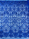 King Damask Sequin on Stretch Mesh Fabric / Sold by the Yard