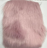 Solid Shag Dusty Pink Faux Fur