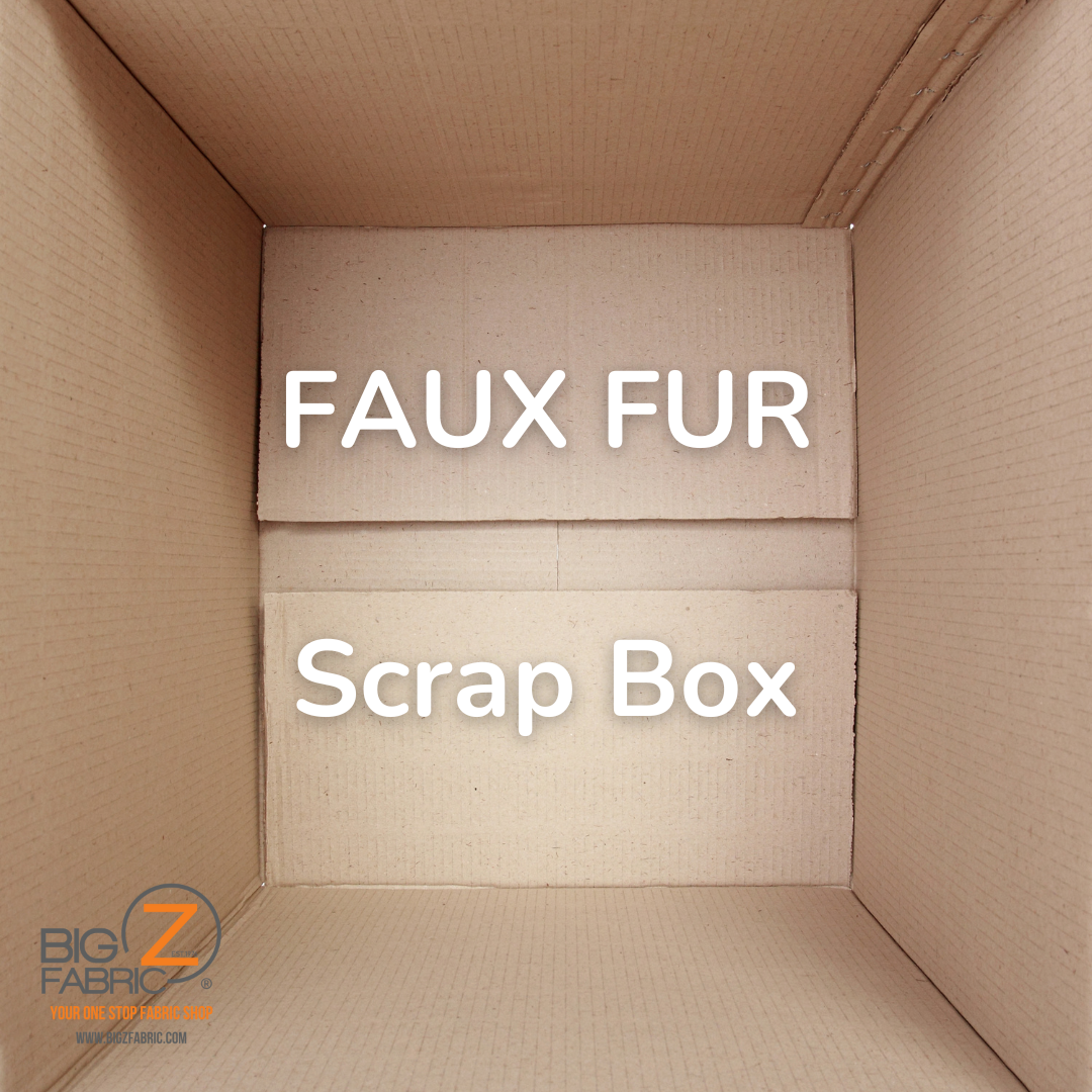 Scraps - FAUX FUR FABRIC - By The Box