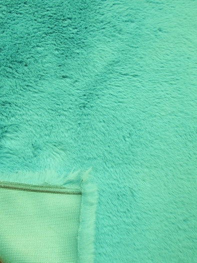 White Half Shag Faux Fur Fabric (Beaver) / Sold By The Yard