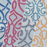 French Abstract Damask Upholstery Fabric / Sold By The Yard