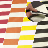 2 Tone Stripe Deck Canvas Outdoor Waterproof Fabric / Sold By The Yard Closeout!!!