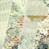 3D Bridal Beaded Luxury Floral Lace Mesh Fabric / Sold By The Yard