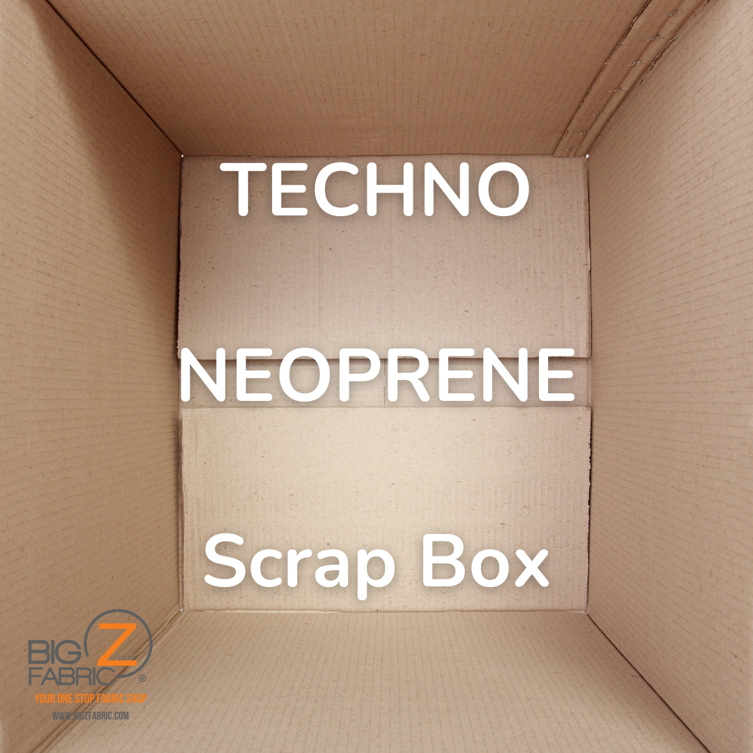 Scraps - Assorted Fabric - NEOPRENE TECHNO ONLY - Sold By The Box