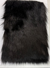 Solid Soft Black Faux Fur