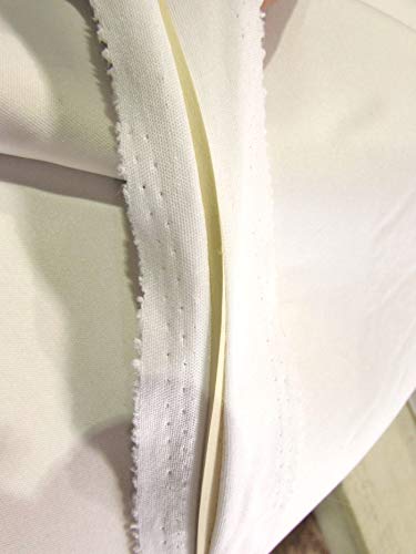 Neoprene Bonded Sponge Waterproof Wetsuit Fabric / 1mm White / Sold By The Yard