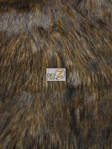 Honey Wolf Animal Short Pile Coat Costume Faux Fur Fabric / Sold By The Yard