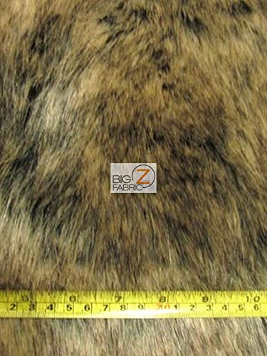 Mountain Wolf Animal Short Pile Coat Costume Faux Fur Fabric / Sold By The Yard