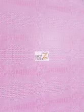 Crocodile Marine Vinyl Fabric - Auto/Boat - Upholstery Fabric / Bubble Gum / By The Roll - 30 Yards