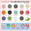 Crocodile Marine Vinyl Fabric - Auto/Boat - Upholstery Fabric / Bubble Gum / By The Roll - 30 Yards-8