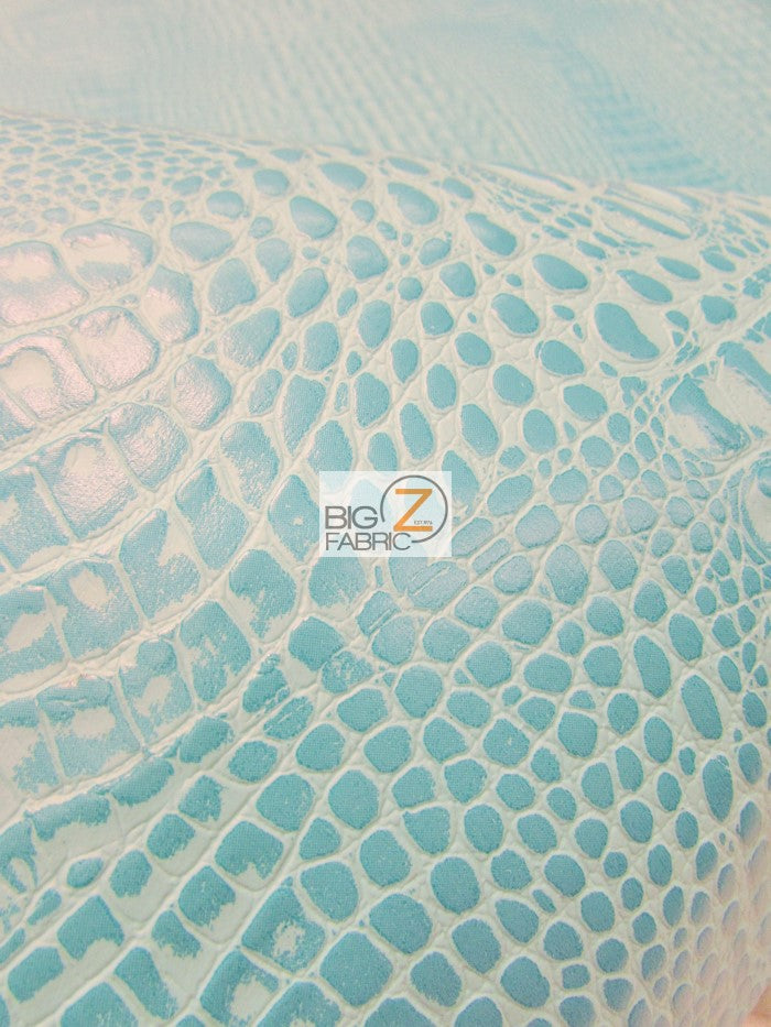 Crocodile Marine Vinyl Fabric - Auto/Boat - Upholstery Fabric / Crush Orange / By The Roll - 30 Yards-4