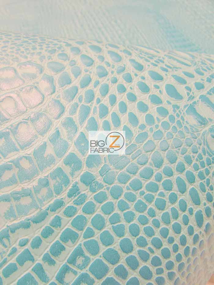 Crocodile Marine Vinyl Fabric - Auto/Boat - Upholstery Fabric / Kiss Fuchsia / By The Roll - 30 Yards