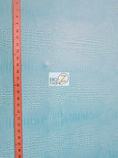 Crocodile Marine Vinyl Fabric - Auto/Boat - Upholstery Fabric / White / By The Roll - 30 Yards-4