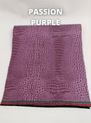 Crocodile Marine Vinyl Fabric - Auto/Boat - Upholstery Fabric / Passion Purple / By The Roll - 30 Yards-3