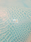 Crocodile Marine Vinyl Fabric - Auto/Boat - Upholstery Fabric / Mystic Blue / By The Roll - 30 Yards-4