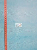 Crocodile Marine Vinyl Fabric - Auto/Boat - Upholstery Fabric / Mystic Blue / By The Roll - 30 Yards-7