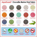 Crocodile Marine Vinyl Fabric - Auto/Boat - Upholstery Fabric / Deadpool Red / By The Roll - 30 Yards-8
