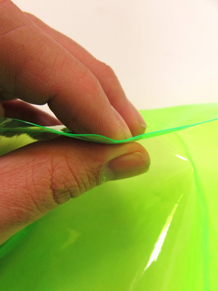 Tinted Plastic Vinyl Fabric / Aqua (12 Gauge) / By The Roll - 30 Yards