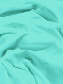 Poly Cotton Solid Fabric / Aqua / 30 Yard Bolt-1