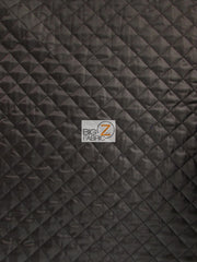 Enhanced Lining Quilted Polyester Batting Upholstery Fabric / Black