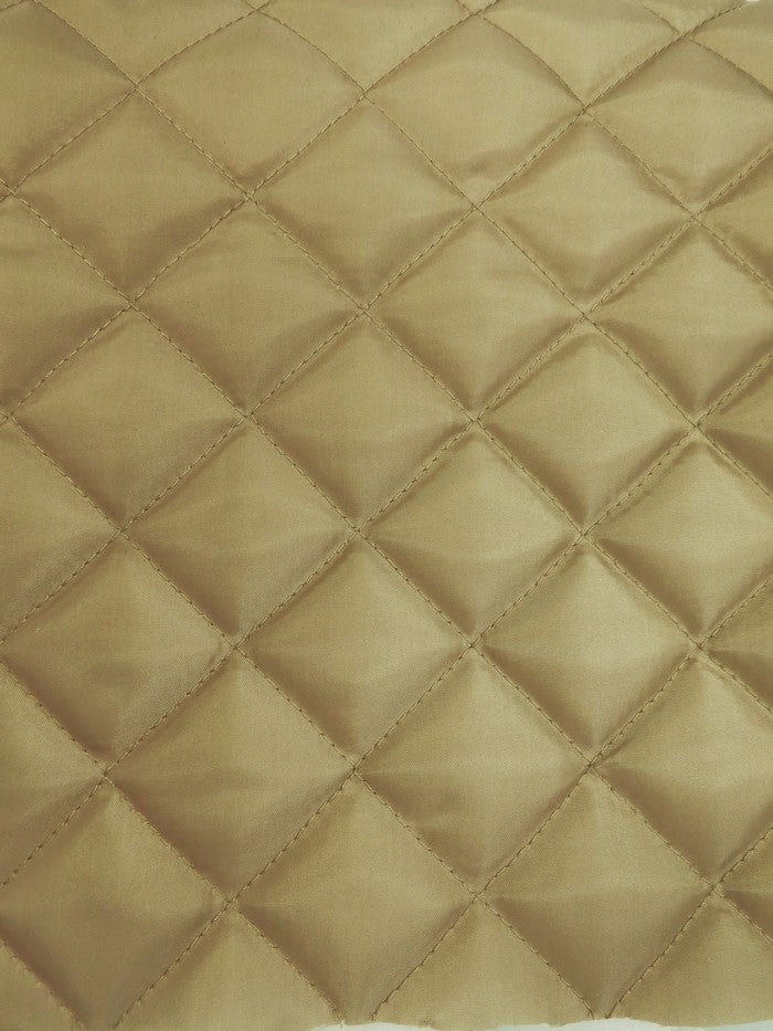 Quilted Polyester Batting Upholstery Fabric / Desert