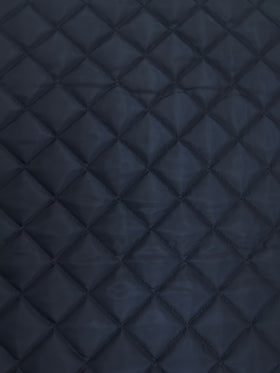 Buy navy Quilted Polyester Batting Upholstery Fabric / Black / Sold By The Yard