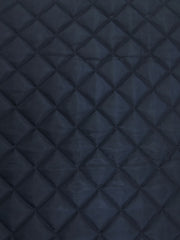 Quilted Polyester Batting Upholstery Fabric / Midnight Navy