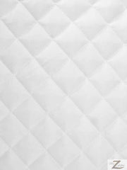 Enhanced Lining Quilted Polyester Batting Upholstery Fabric / White