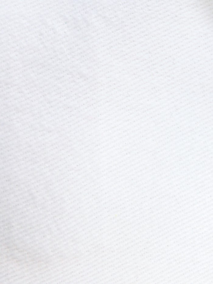 Optic White 10OZ 100% Cotton Brushed Denim Fabric