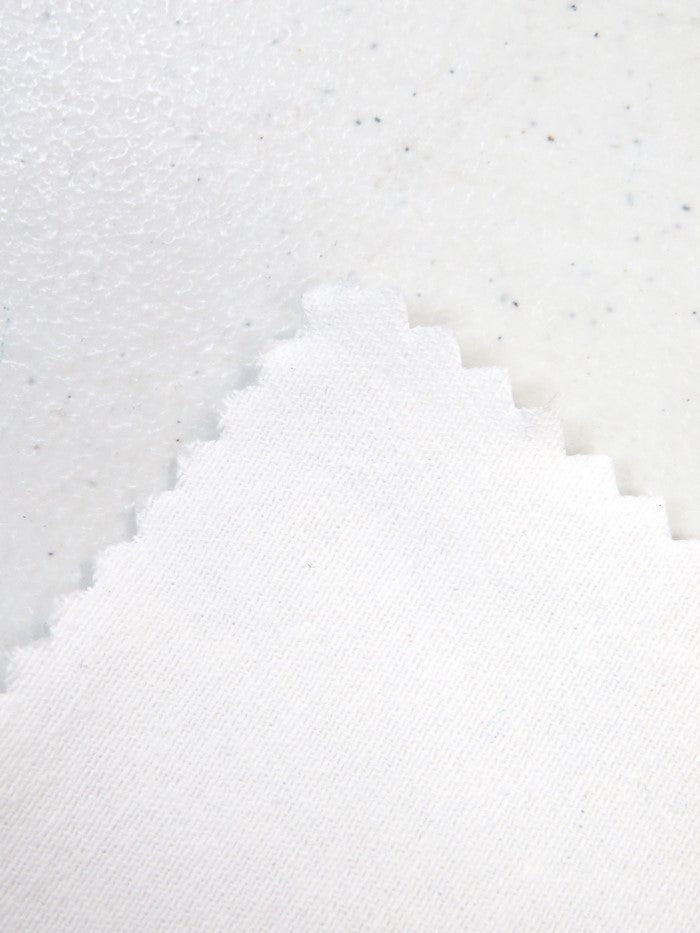 Optic White 10OZ 100% Cotton Brushed Denim Fabric