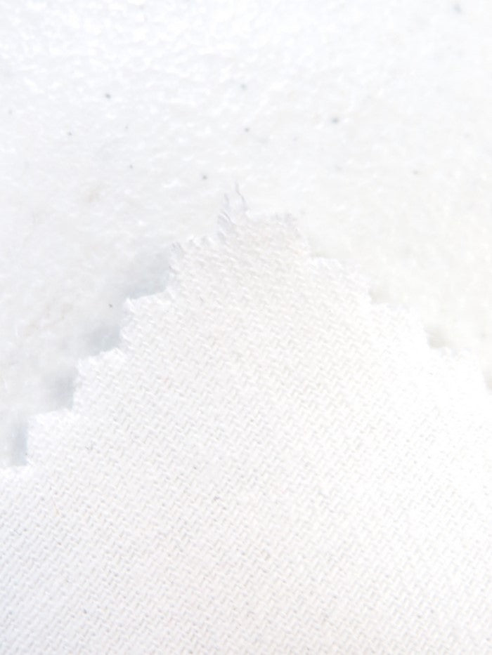 White 10OZ 100% Cotton Brushed Denim Fabric - 0