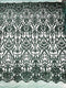 King Damask Sequin on Stretch Mesh Fabric / Sold by the Yard