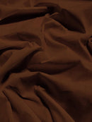 Poly Cotton Solid Fabric / Brown / 100 Yard Bolt-1