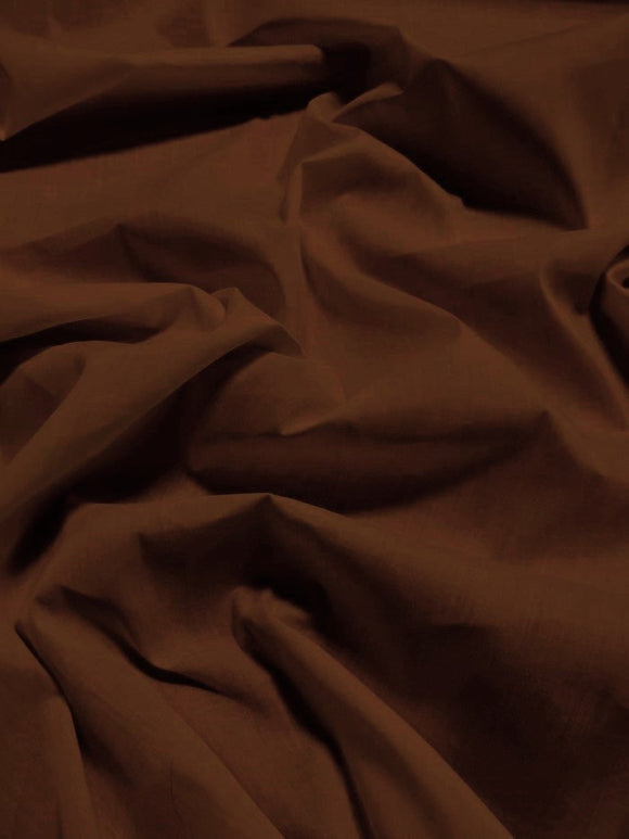 Poly Cotton Solid Fabric / Brown / 100 Yard Bolt