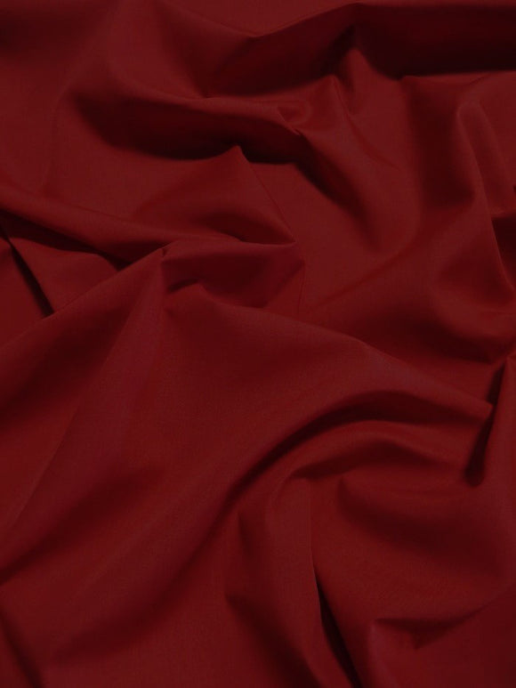 Poly Cotton Solid Fabric / Burgundy / 100 Yard Bolt