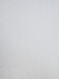 Daisy Flower Lace Fabric - White