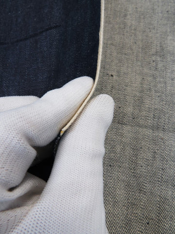 INDIGO USA SELVEDGE DENIM - YELLOW/WHITE TICKER 13OZ - 0