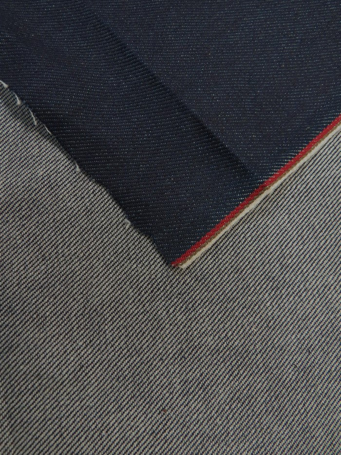 INDIGO USA SELVEDGE DENIM - RED TICKER 11OZ