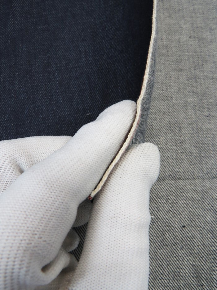 INDIGO USA SELVEDGE DENIM - RED TICKER 11OZ